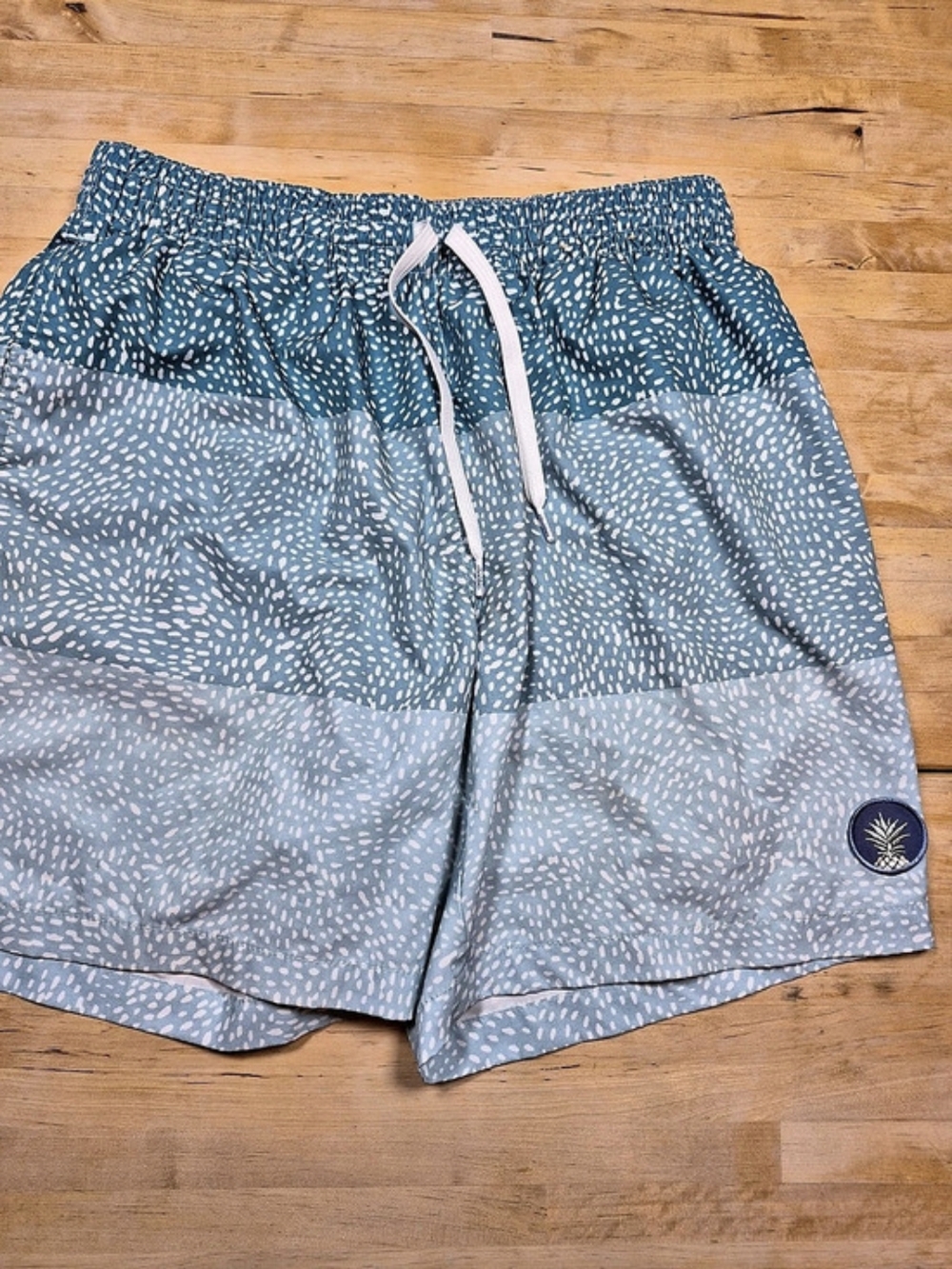 Chubbies The Thighnapples Classic Swim Trunks Blue & White Medium